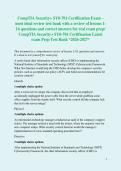 CompTIA Security&plus; SY0-701 Certification Exam &ndash; most ideal review test bank with a review of lessons 1-16 questions and correct answers for real exam prep&sol; CompTIA Security&plus; SY0-701 Certification Latest exam Prep Test Bank &ast;2026-2027&ast;