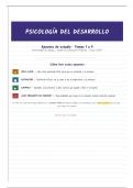 Psicolog&iacute;a del Desarrollo &CenterDot; UBU &CenterDot; Grado en Educaci&oacute;n Primaria &CenterDot; Curso 26&sol;27 &CenterDot; Apuntes de estudio de los Temas 1 a 4