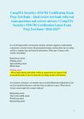 Bundle for CompTIA Security&plus; SY0-701 Certification Exam Prep Test Banks &ndash; ideal review test banks with real exam questions and correct answers &sol; CompTIA Security&plus; SY0-701 Certification Latest Exam Prep Test Banks 1 & 2 &ast;2026-2027&ast;