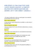 AORN PERIOP 101 FINAL EXAM STUDY GUIDE &vert;LATEST UPDATED 2026&sol;2027 &vert;A COMPLETE SOLUTION WITH VERIFIED QUESTIONS AND ANSWERS &vert;GET IT 100&percnt; CORRECT &vert;GRADED A&plus; 