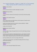 Test 1 Anatomy & Physiology - Chapters 1-4 &vert; APHY 101 &vert; Ivy Tech Community College &vert; Questions with 100&percnt; Verified Answers &vert; Latest Update