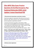 Ohio MPJE Ohio Exam Practice&NewLine;Questions & &lbrack;Verified Answers&rsqb;&comma; Plus&NewLine;Explained Rationales&vert;2026 Latest&NewLine;Update&vert; Instant Download PDF