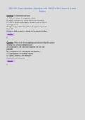 BIO 109- Exam Questions &vert; Questions with 100&percnt; Verified Answers &vert; Latest&NewLine;Update