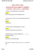 ABSA Study Guide &ndash; Practice Questions&comma; Answers & Exam Review