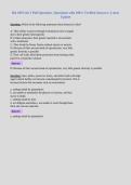 Bio 109 Unit 1 Poll Questions &vert; Questions with 100&percnt; Verified Answers &vert; Latest Update