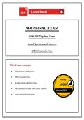 AHIP 2026&ndash;2027 Exam Bundle &vert; Medicare Compliance&comma; Final Exam&comma; Test Bank & Fraud Waste Abuse Study Guide