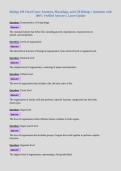 Biology 109 Final Exam&colon; Anatomy&comma; Physiology&comma; and Cell Biology &vert; Questions with 100&percnt; Verified Answers &vert; Latest Update