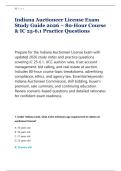 Indiana Auctioneer License Exam &NewLine;Study Guide 2026 &ndash; 80-Hour Course &NewLine;& IC 25-6&period;1 Practice Questions