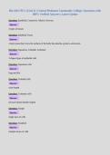Bio 168 CPCC &lpar;Unit 2&rpar; &vert; Central Piedmont Community College &vert; Questions with 100&percnt; Verified Answers &vert; Latest Update&NewLine;
