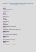 Bio 168 CPCC &lpar;Unit 1&rpar; &vert; Central Piedmont Community College &vert; Questions with 100&percnt; Verified Answers &vert; Latest Update