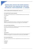 GEORGIA REAL ESTATE TEST BANK 2026&sol;2027 &vert; REAL ESTATE &vert; 200 VERIFIED Q&A &vert; DETAILED RATIONALES &vert; PASS GUARANTEED &ndash; A&plus; GRADED