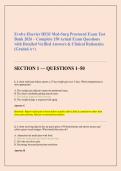 Evolve Elsevier HESI Med-Surg Proctored Exam Test Bank 2026 &ndash; Complete 350 Actual Exam Questions with Detailed Verified Answers & Clinical Rationales &lpar;Graded A&plus;&rpar;