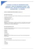 FLORIDA 2-40 HEALTH INSURANCE EXAM 2026&sol;2027 &vert; HEALTH INSURANCE AGENT &vert; 100 VERIFIED Q&A &vert; DETAILED RATIONALES &vert; PASS GUARANTEED &ndash; A&plus; GRADED
