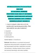 ATI Maternal Newborn Proctored Exam &NewLine;2026&ndash;2027 &NewLine;ATI MATERNAL NEWBORN &NewLine;PROCTORED EXAM &sol;NGN ATI MATERNAL &NewLine;NEWBORN  QUESTIONS WITH DETAILED &NewLine;VERIFIED ANSWERS &lpar;100&percnt; CORRECT &NewLine;ANSWERS&rpar;&sol;ALREADY GRADED A&plus; 