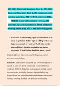 ATI 2023 Maternal Newborn Test A&comma; ATI 2023 &NewLine;Maternal Newborn Test B&comma; RN maternal-child &NewLine;nursing practice&comma; ATI verified answers 2023&comma; &NewLine;NCLEX maternal newborn review&comma; ATI &NewLine;practice questions maternal-child&comma; maternal &NewLine;nursing exam prep 2023&comma; RN ATI stud