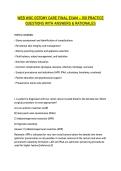 WEB WOC OSTOMY CARE FINAL EXAM &ndash; 100 PRACTICE QUESTIONS WITH ANSWERS & RATIONALES