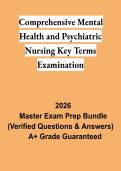 Comprehensive Mental Health & Psychiatric Nursing Key Terms 2026 &vert; Nursing Terminology Study Guide