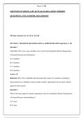 NH STATE FUNERAL LAW ACTUAL EXAM LATEST VERSION &NewLine;QUESTIONS AND ANSWERS 2026 EDITION  
