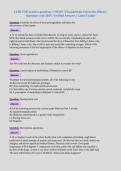 LEIK FNP practice questions &vert; NR 667 &vert; Chamberlain University-Illinois &vert;&NewLine;Questions with 100&percnt; Verified Answers &vert; Latest Update