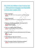 WCU PHYS 261 Midterm Exam Practice Test &mdash; 300 Questions & Answers &lpar;Verified&sol;100&percnt; Correct&sol;Latest Update 2026&period;