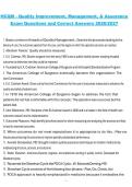 HCQM&comma; 2026&sol;2027&comma; Quality Improvement Management and Assurance Exam Questions and Correct Answers
