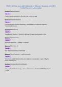 MMSC 428 Final &lpar;new stuff&rpar; &vert; University of Delaware &vert; Questions with 100&percnt; Verified Answers &vert; Latest Update