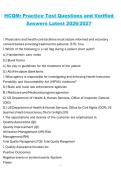 HCQM&comma; 2026&sol;2027&comma; Practice Test Questions and Verified Answers
