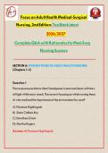 Focus on Adult Health&colon; Medical-Surgical Nursing 2nd Edition Test Bank  &vert; Honan latest 2026&sol;2027 Complete Q&A with Rationales for Med-Surg Nursing Success