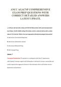 ANCC AGACNP EXAM PACKAGE DEAL 100&percnt; VERIFIED 2026&sol;2027