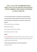 ANCC AGACNP COMPREHENSIVE&NewLine;PRACTICE EXAM 2026&sol;2027 QUESTIONS&NewLine;WITH CORRECT DETAILED ANSWERS&NewLine;LATEST UPDATE&period;