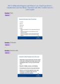 NR 511 Differential Diagnosis and Primary Care- Final Exam Review &vert;&NewLine;Chamberlain University-Illinois &vert; Questions with 100&percnt; Verified Answers &vert; Latest Update