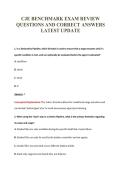 CJE BENCHMARK EXAM REVIEW&NewLine;QUESTIONS AND CORRECT ANSWERS&NewLine;LATEST UPDATE
