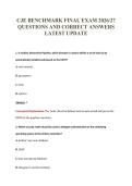CJE BENCHMARK FINAL EXAM 2026&sol;27&NewLine;QUESTIONS AND CORRECT ANSWERS&NewLine;LATEST UPDATE