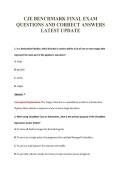 CJE BENCHMARK FINAL EXAM&NewLine;QUESTIONS AND CORRECT ANSWERS&NewLine;LATEST UPDATE