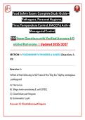 Food Safety Exam&colon; Complete Study Guide &ndash; Pathogens&comma; Personal Hygiene&comma; Time&sol;Temperature Control&comma; HACCP & Active Managerial Control &vert; Exam Questions with Verified Answers & Detailed Rationales &vert; Updated 2026&sol;2027