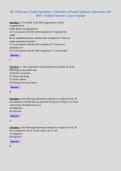NU 518 Exam 1 Study Questions &vert; University of South Alabama &vert; Questions with 100&percnt; Verified Answers &vert; Latest Update