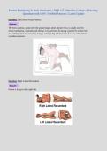 Patient Positioning & Body Mechanics &vert; NUR 155 &vert; Hondros College of Nursing &vert;&NewLine;Questions with 100&percnt; Verified Answers &vert; Latest Update