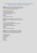 Galen Med Surg Exam 2 &vert; NUR 155 &vert; Galen College of Nursing-Louisville &vert;&NewLine;Questions with 100&percnt; Verified Answers &vert; Latest Update