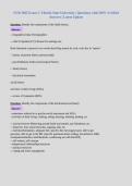 NUR 3065 Exam 1 &vert; Florida State University &vert; Questions with 100&percnt; Verified&NewLine;Answers &vert; Latest Update