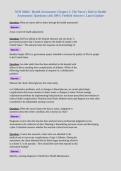 NUR 3066C&colon; Health Assessment&colon; Chapter 1&colon; The Nurse's Role in Health&NewLine;Assessment &vert; Questions with 100&percnt; Verified Answers &vert; Latest Update