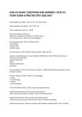 NUR 152 EXAM 1 QUESTIONS AND ANSWERS &vert; NUR 152 STUDY GUIDE & PRACTICE TEST 2026&sol;2027