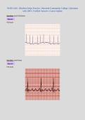 NURS 2245 - Rhythm Strips Practice &vert; Macomb Community College &vert; Questions with 100&percnt; Verified Answers &vert; Latest Update