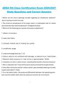 ABSA 5th Class Certification&comma; 2026&sol;2027&comma; Study Questions and Correct Answers