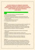 M-100 THE ESSENTIALS OF COMMUNITY ASSOCIATION &NewLine;MANAGEMENT COMMUNITY ASSOCIATIONS INSTITUTE &lpar;CAI&rpar; &NewLine;&vert;2026&sol;2027 COMPREHENSIVE EXAM 200 VERIFIED QUESTIONS WITH &NewLine;CORRECT ANSWER AND DETAILED RATIONALES&vert;  LATEST UPDATE 