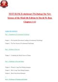 Test Bank for Evolutionary Psychology The New Science of the Mind 5th Edition Buss &sol; Chapters 1&ndash;13 &ndash; Complete Practice Questions with Answers