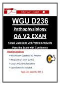 D236 OA V2 Exam &ndash; WGU Pathophysiology Objective Assessment Questions & Study Guide &lpar;2026&rpar; with Expert Rationales