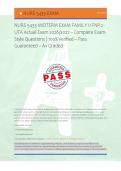 NURS 5433 MIDTERM EXAM FAMILY II FNP 2 UTA Actual Exam 2026&sol;2027 &ndash; Complete Exam Style Questions &vert; 100&percnt; Verified &ndash; Pass Guaranteed &ndash; A&plus; Graded