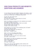 2026 CIGNA PRODUCTS AND BENEFITS QUESTIONS AND ANSWERS