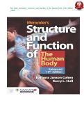Test bank memmlers structure and function of the human body 12th edition&vert; Barbara Janson Cohen&vert; Complete Practice Questions with Answers