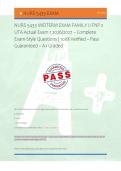 NURS 5433 MIDTERM EXAM FAMILY II FNP 2 &NewLine;UTA Actual Exam 1 2026&sol;2027 &ndash; Complete &NewLine;Exam-Style Questions &vert; 100&percnt; Verified &ndash; Pass &NewLine;Guaranteed &ndash; A&plus; Graded &NewLine; 